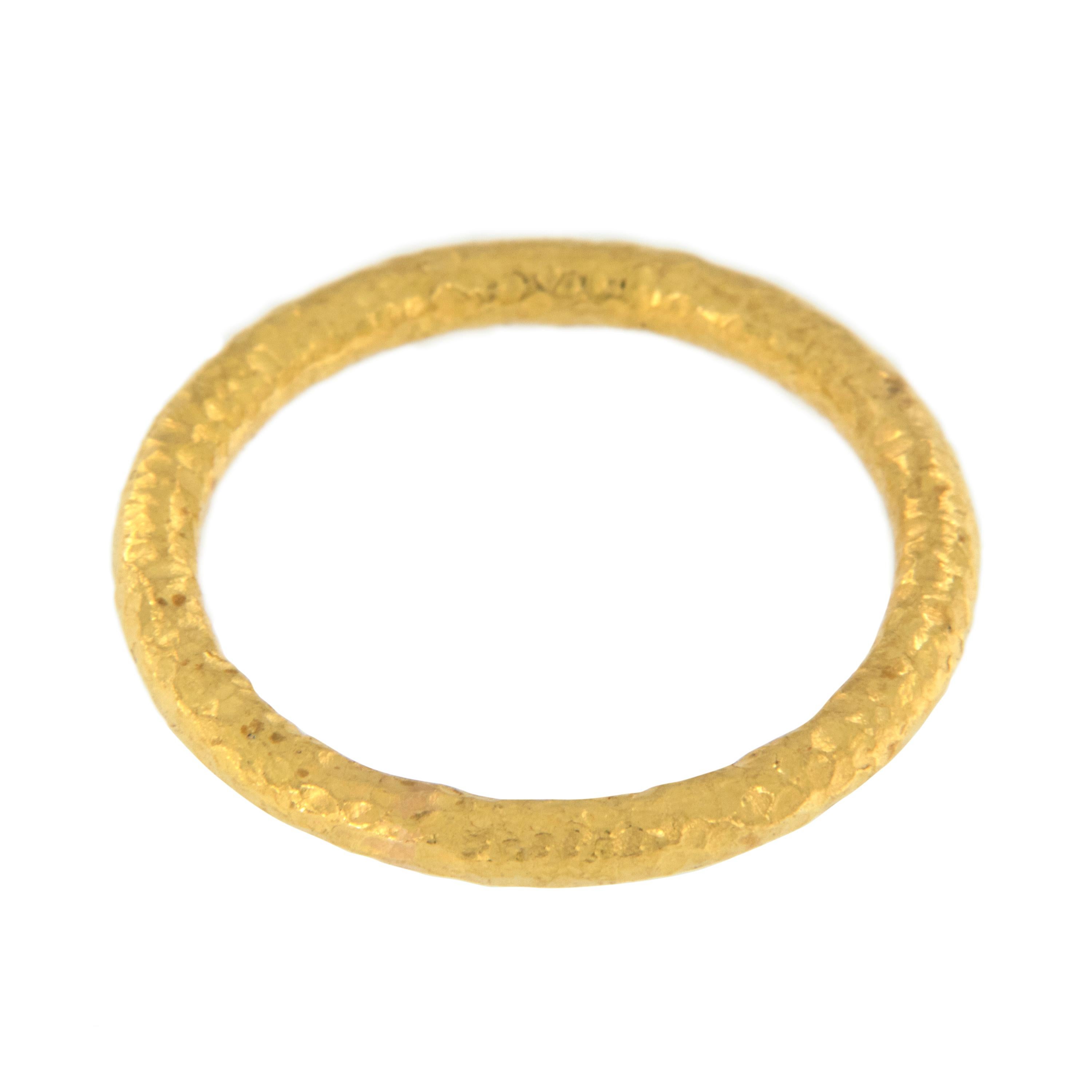 Pure 24 Karat Yellow Gold Band Ring