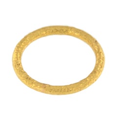Pure 24 Karat Yellow Gold Band Ring