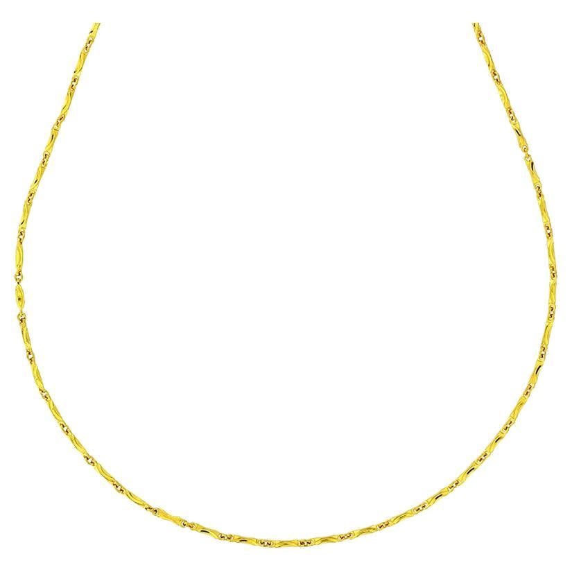 Pure 24K Gold Baht Link Necklace