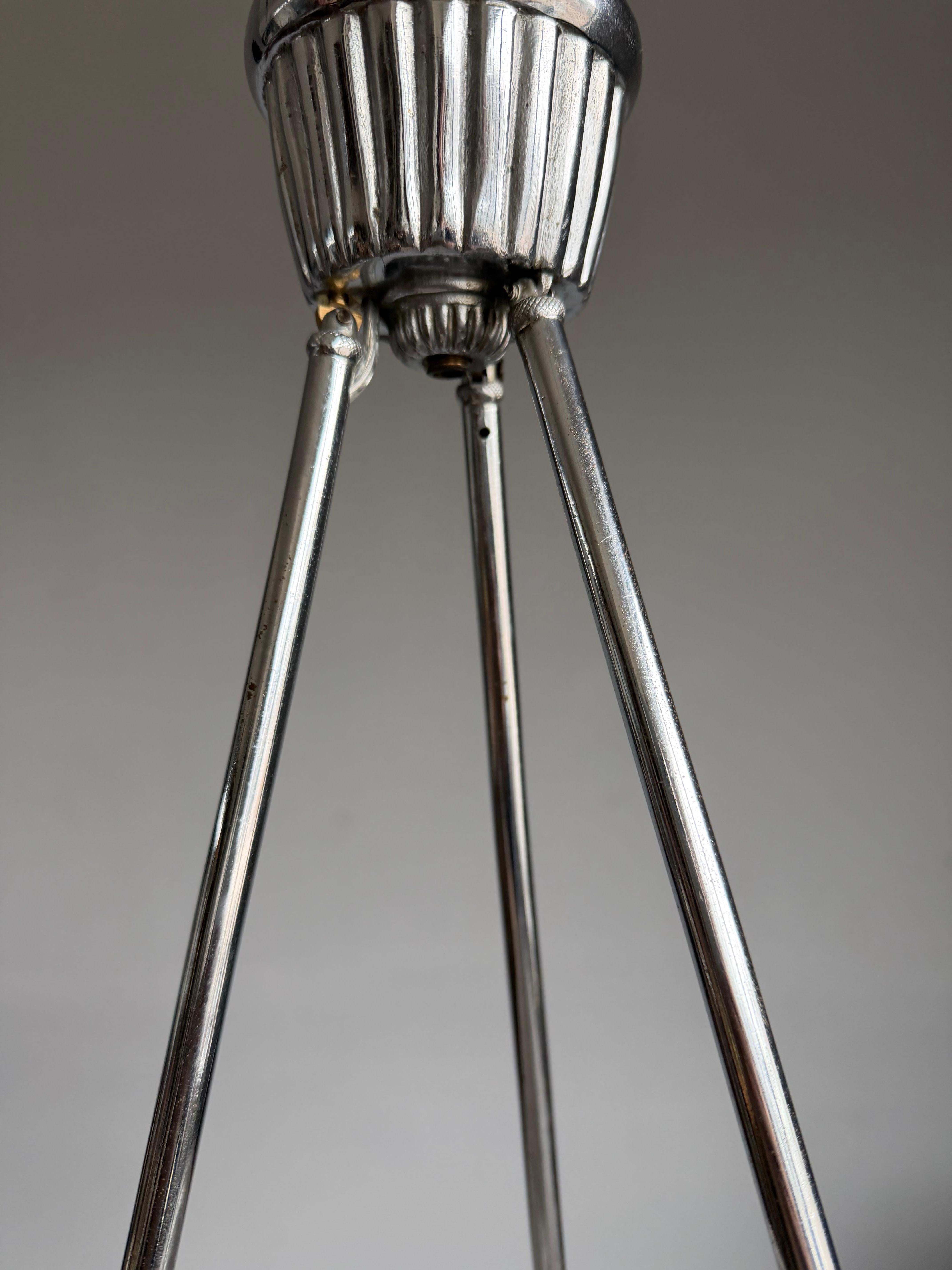 Pendentif en verre multicouche, signé G Leleu, de style Art Déco et de taille parfaite en vente 6