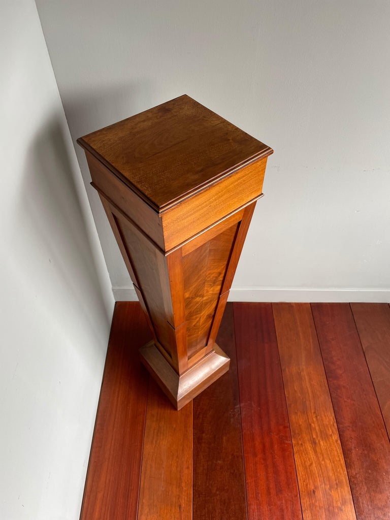 Pure Art Deco Teakwood Pedestal / Sculpture Stand for a Bust Sculpture ...