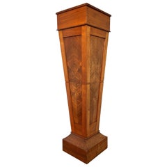 Pure Art Deco Teakwood Pedestal / Sculpture Stand for a Bust Sculpture Vase Etc.