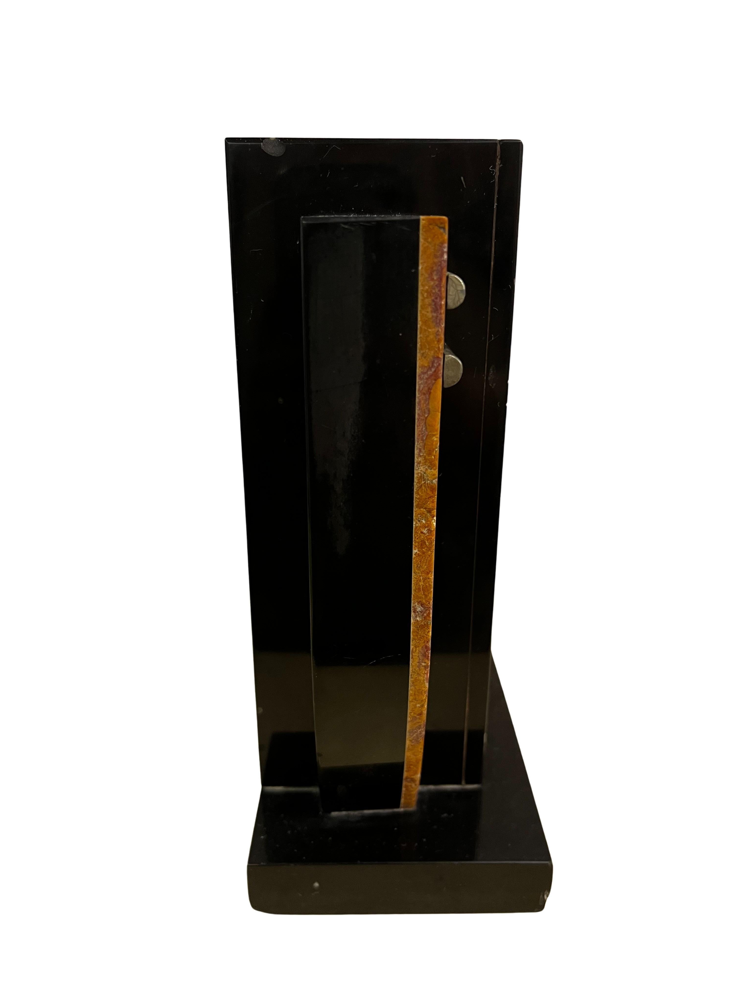 Pure Art Deco Vase, paper weight, marble, tree nature motive, France, 1920s In Good Condition In Wien, AT