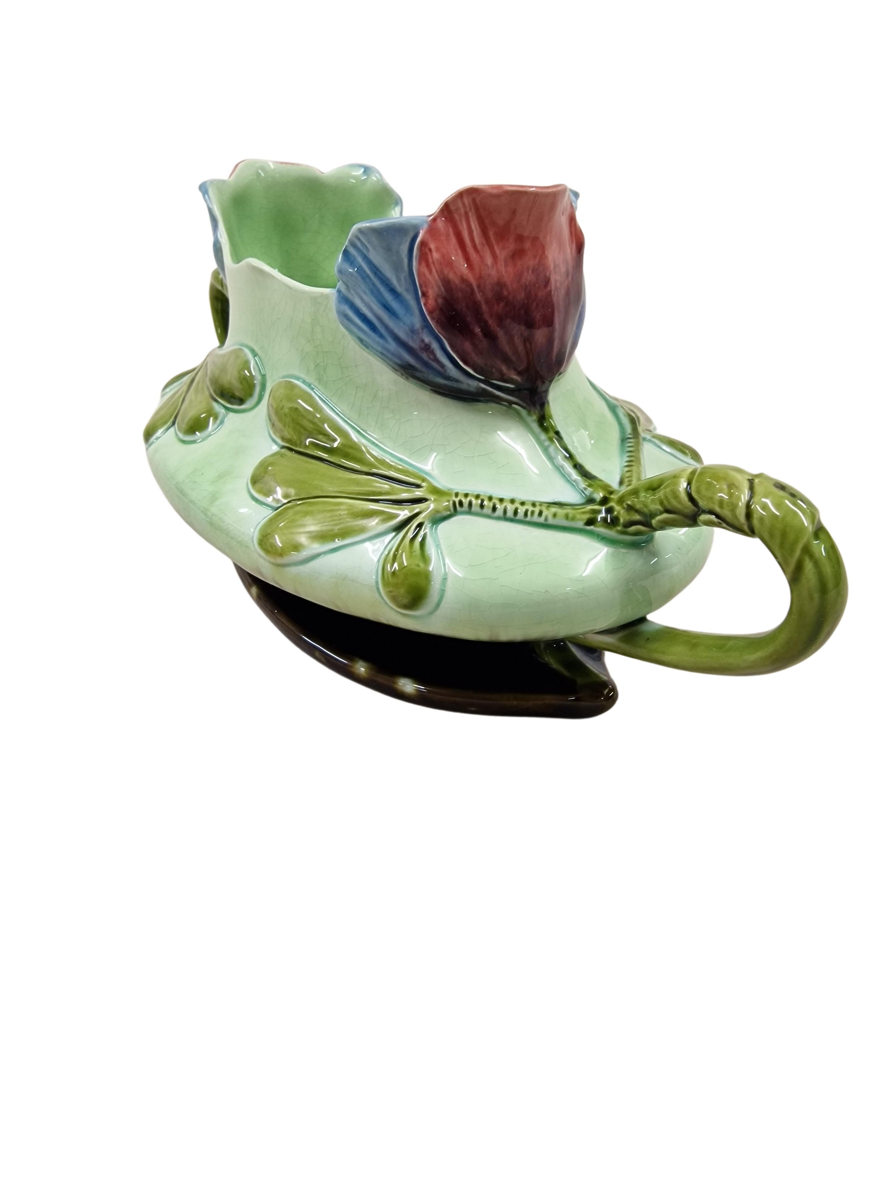Pure Art Nouveau Set: two flower vases and jardiniere pot, Julius Dressler, 1900 1
