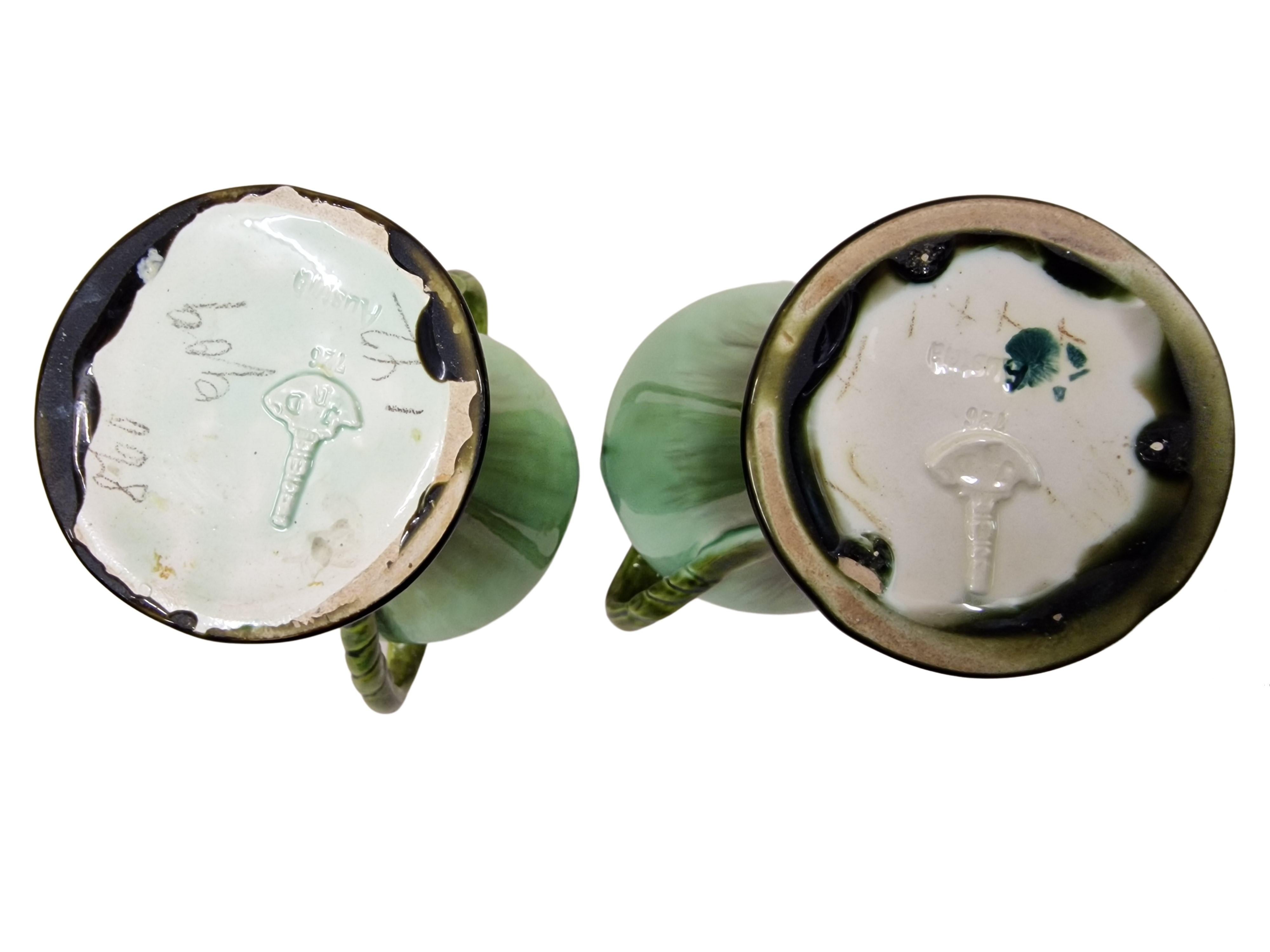 Early 20th Century Pure Art Nouveau Set: two flower vases and jardiniere pot, Julius Dressler, 1900