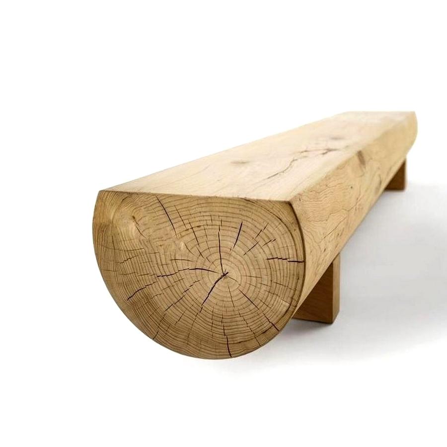 wooden block bench
