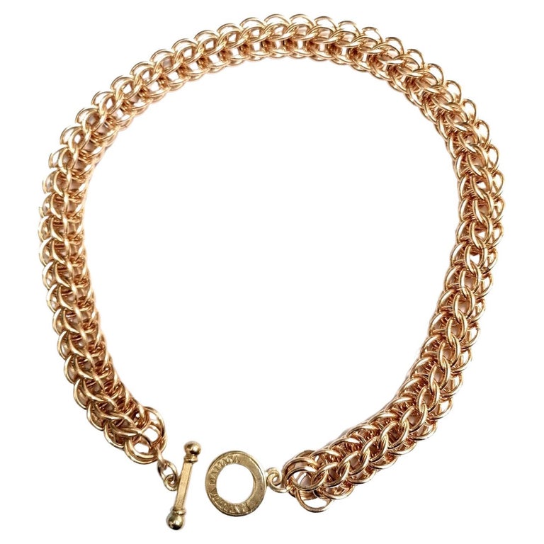 Pure Bronze Chain completely handmade, by Patrizia Daliana For Sale at