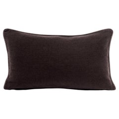 Coussin lombaire en pur cachemire Brown par Muchi Decor, fait en Italie