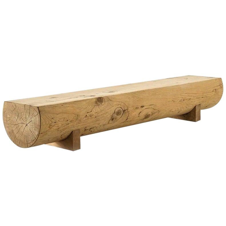 Banco de cedro puro de 94 pulgadas, diseñado por Matteo Thun, fabricado en Italia