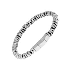 Bracelet de perles Pure Click en argent sterling, taille L