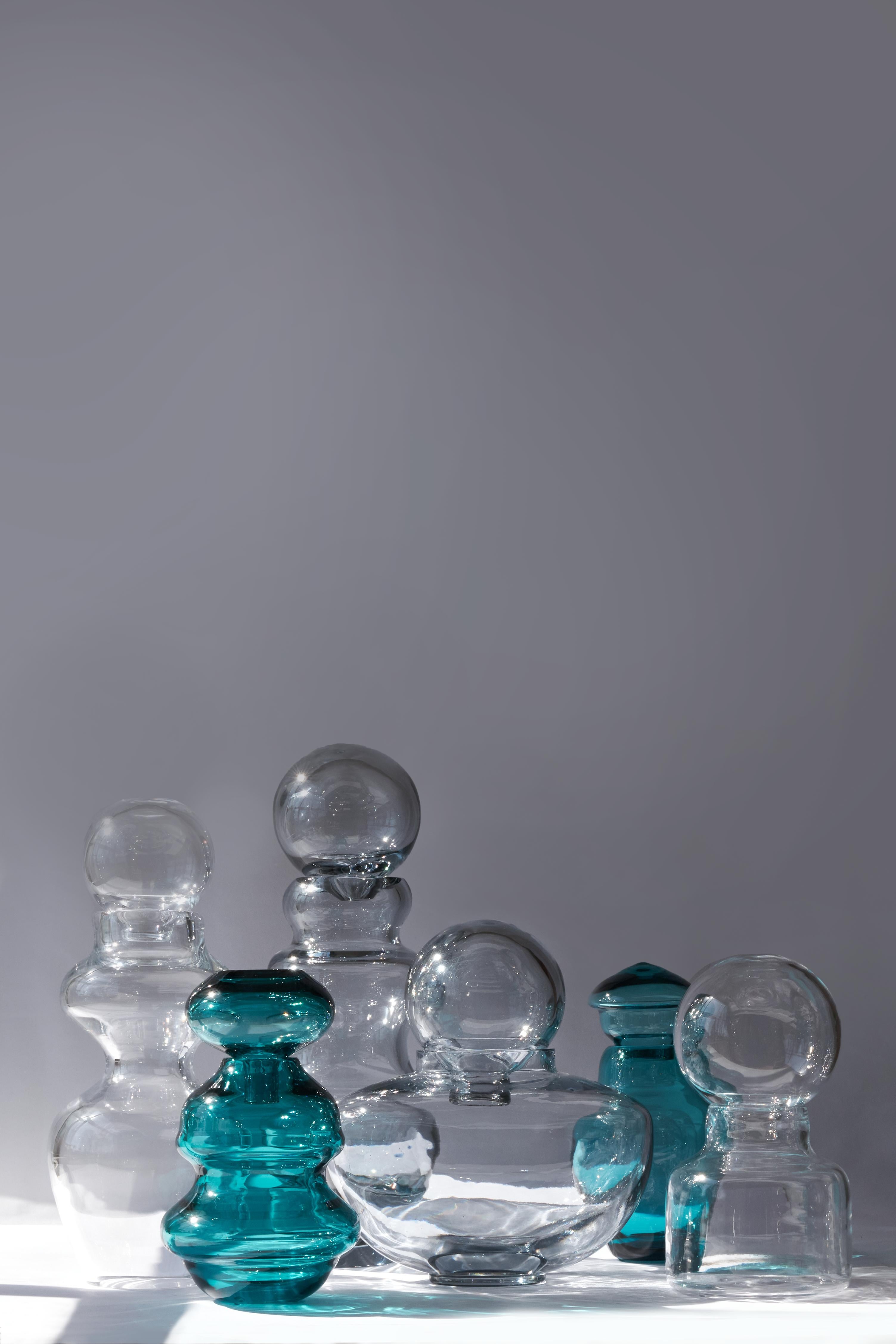 Contemporary Pure Crystal Maratea Vase by Studio Bojola For Sale