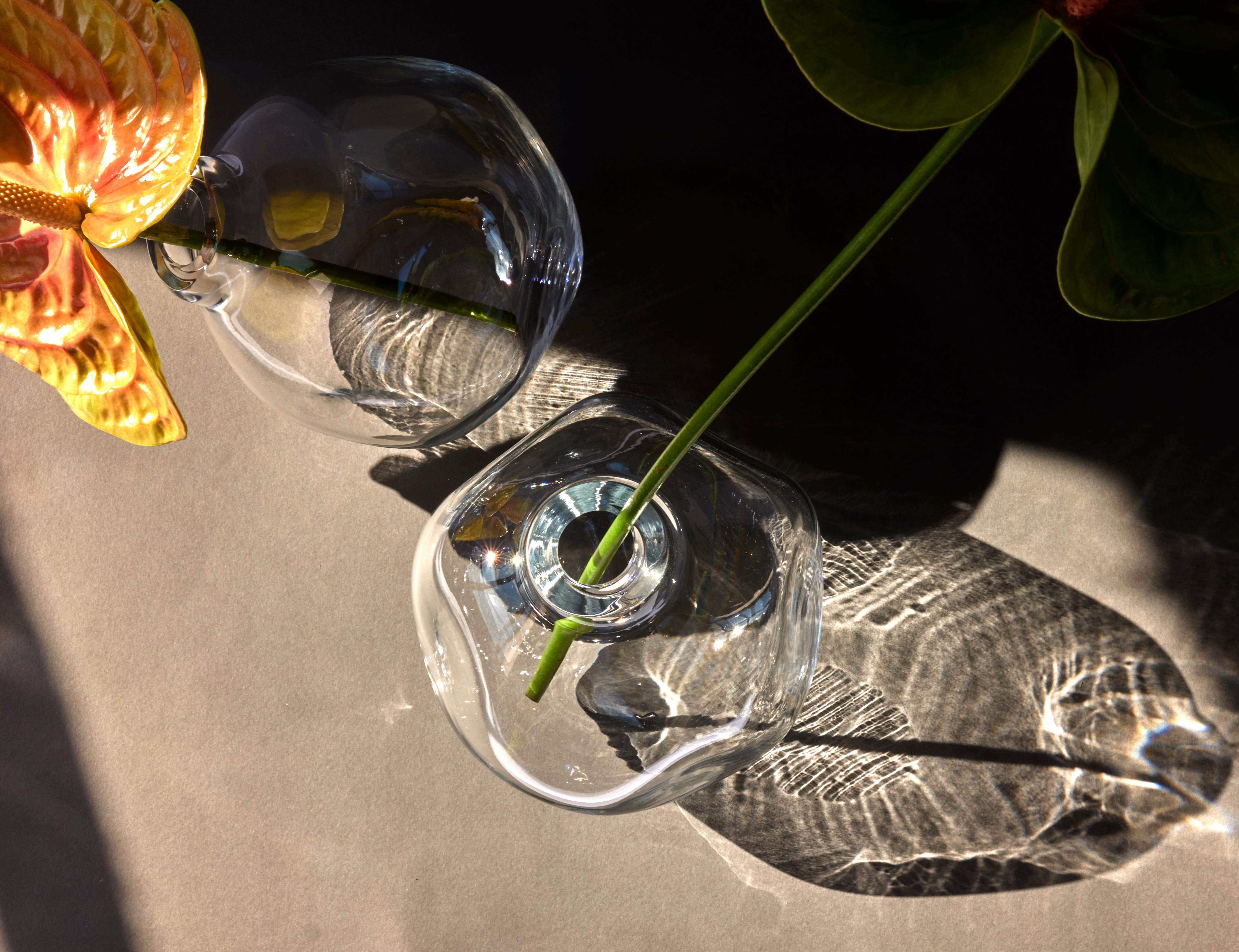 Post-Modern Pure Crystal Nuvola Vase by Studio Bojola For Sale