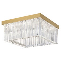 Lámpara de techo cuadrada de cristal puro