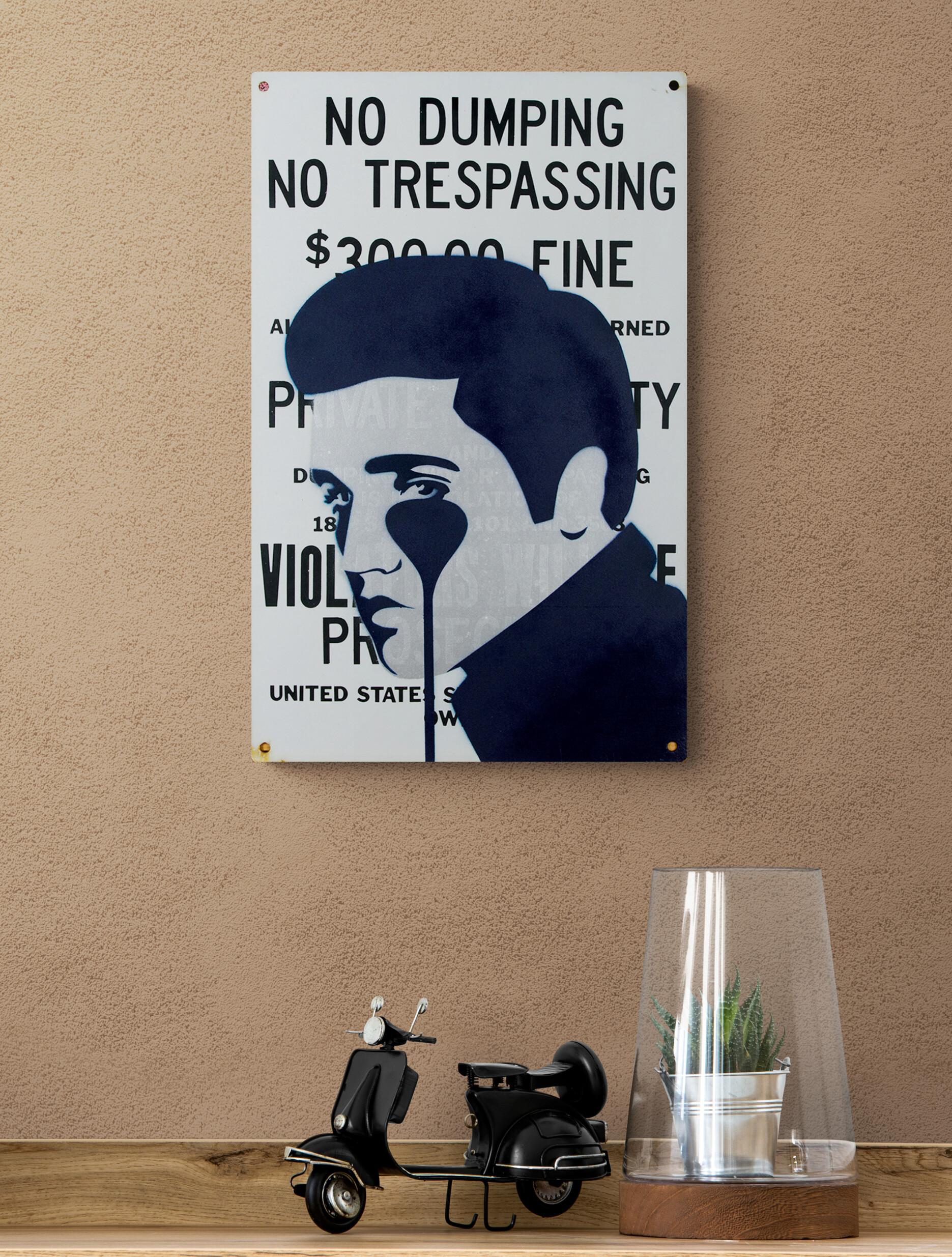 PURE EVIL - 300$ FINA Obra ÚNICA Elvis Presley Arte Pop Urbano Hollywood 4