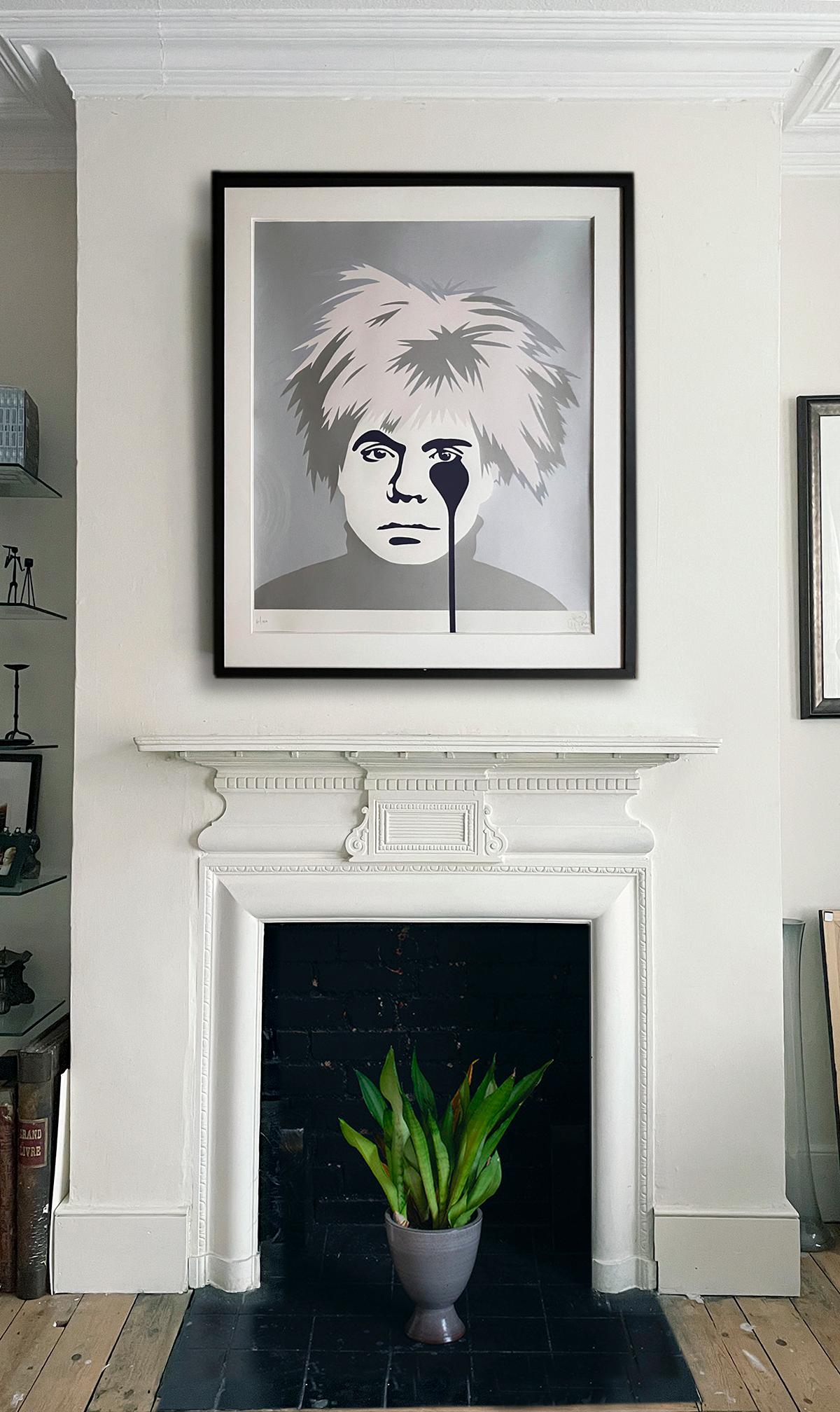Andy Warhol Teardrop - Print by Pure Evil