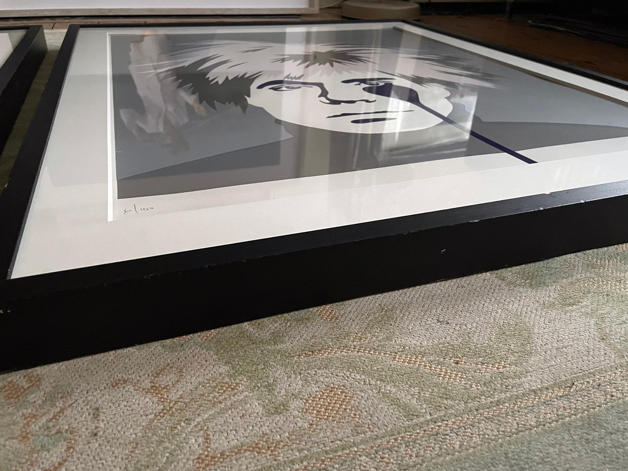 Andy Warhol Teardrop - Contemporary Print by Pure Evil