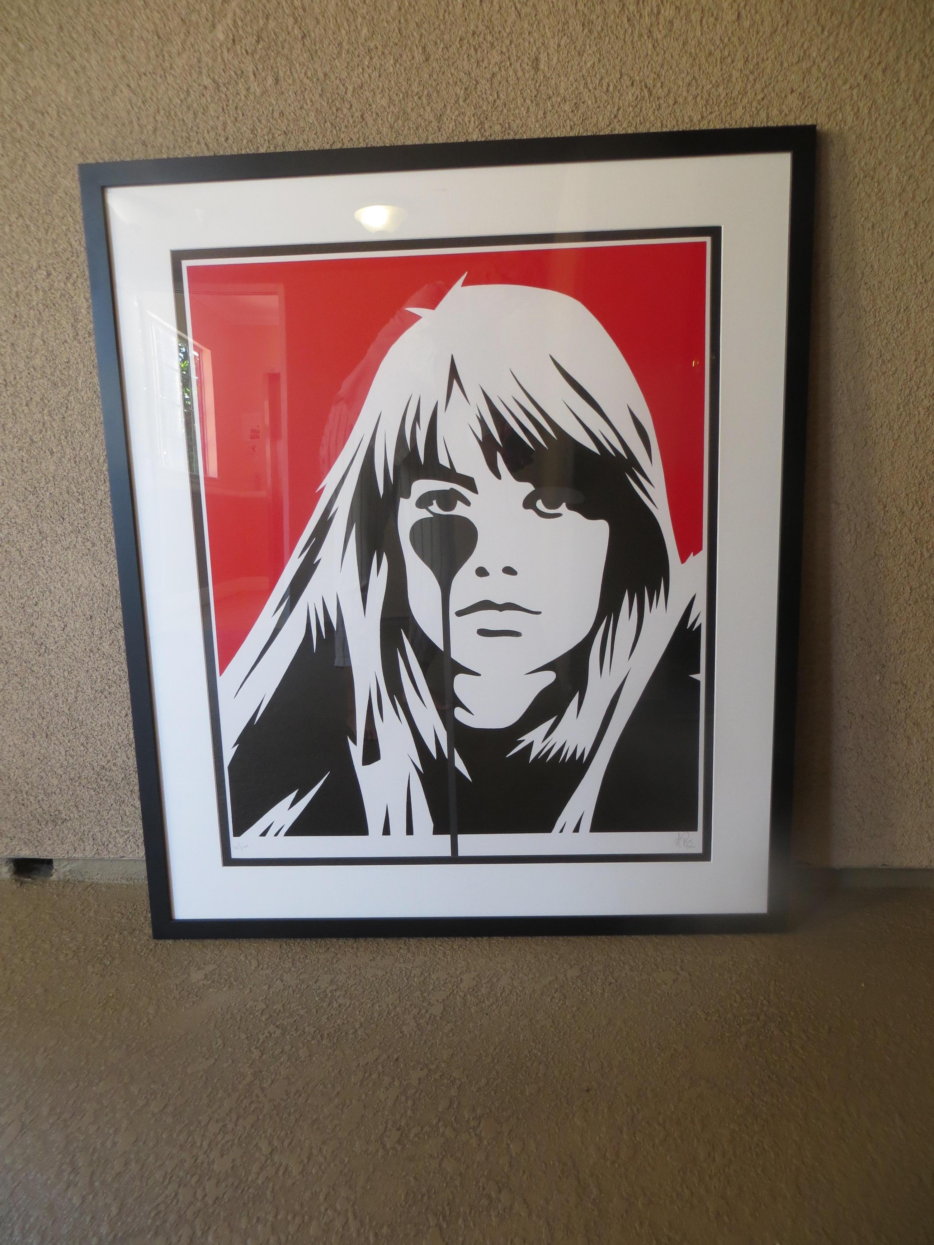 Francoise Hardy After Pure Evil lithograph numbered and signed 4
