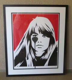 Francoise Hardy After Pure Evil lithograph numbered and signed