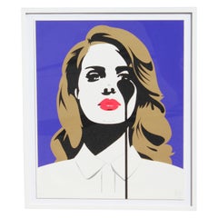 Lana Del Rey:: Pop-Art-Seidendruck:: Auflage 1/100