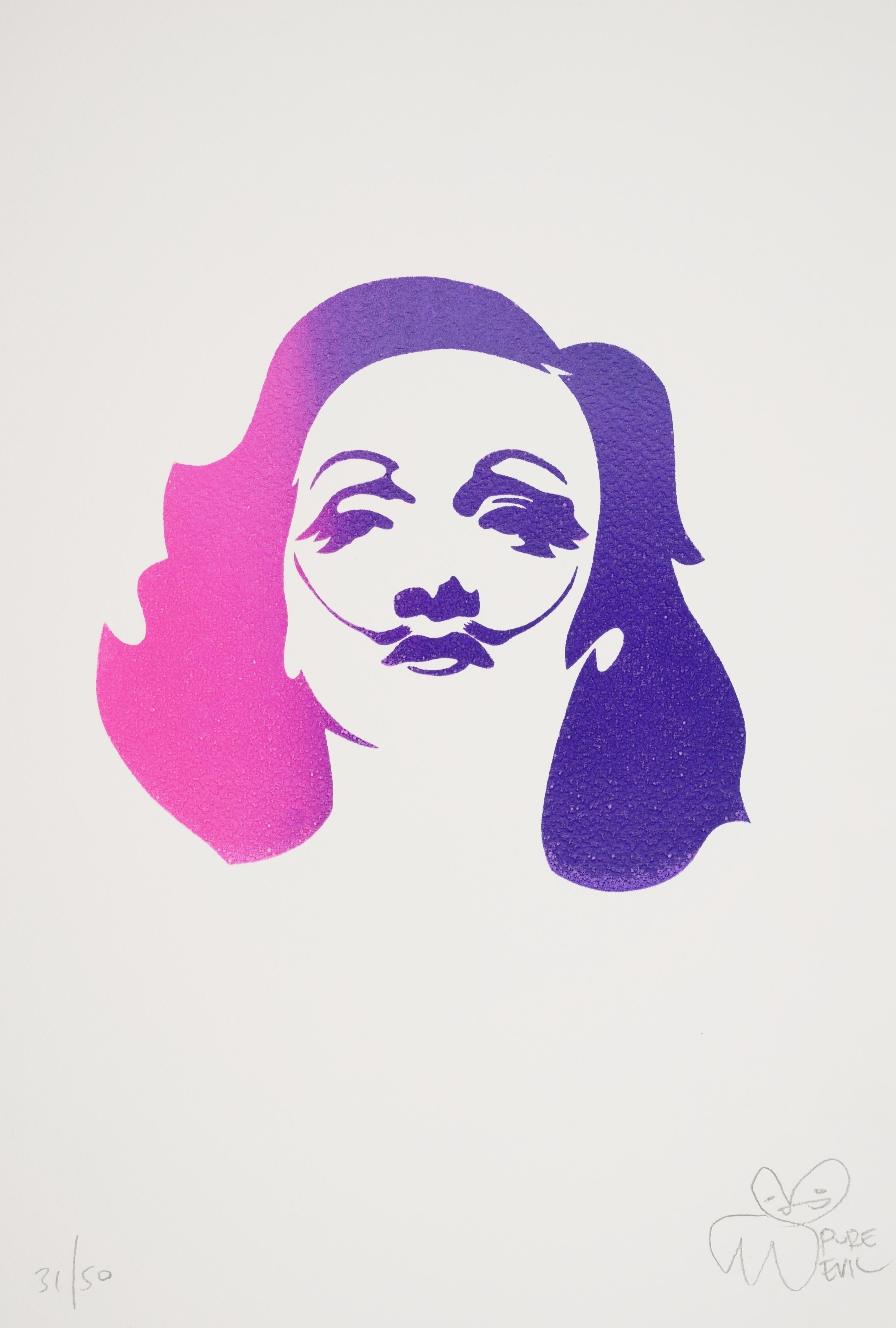 Pure Evil Figurative Print - Marlene Dali / - Icon and Irony -