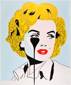 PURE EVIL: ARTHUR MILLER MARILYN MONROE. Unique hand finished. Street & Pop Art