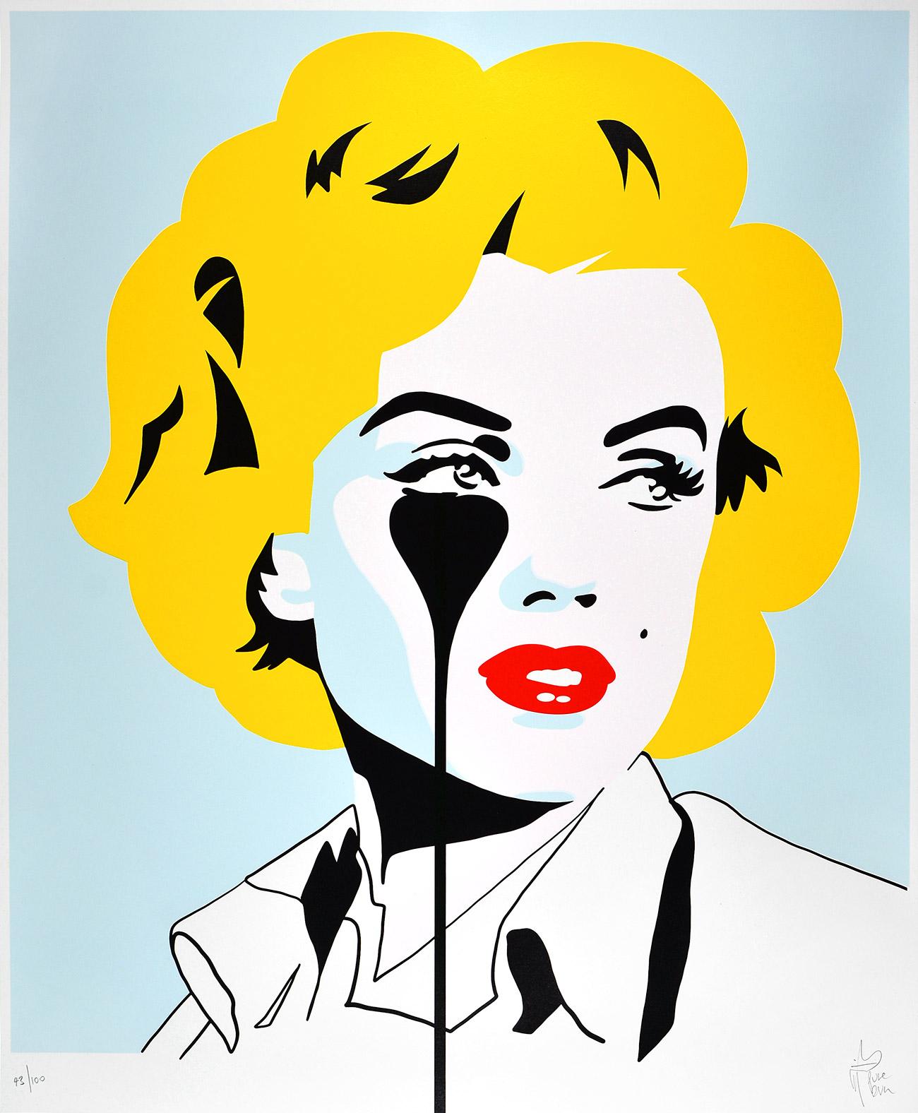 Pure Evil Figurative Print - PURE EVIL -ARTHUR MILLER'S MARILYN MONROE Street Urban Pop Graffiti Hollywood UK