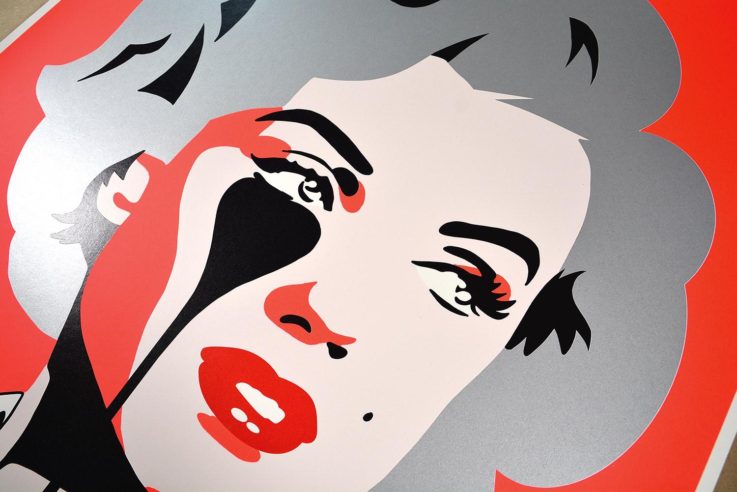 PURE EVIL -ARTHUR MILLER'S MARILYN MONROE Graffiti urbano pop callejero Hollywood UK - Print de Pure Evil