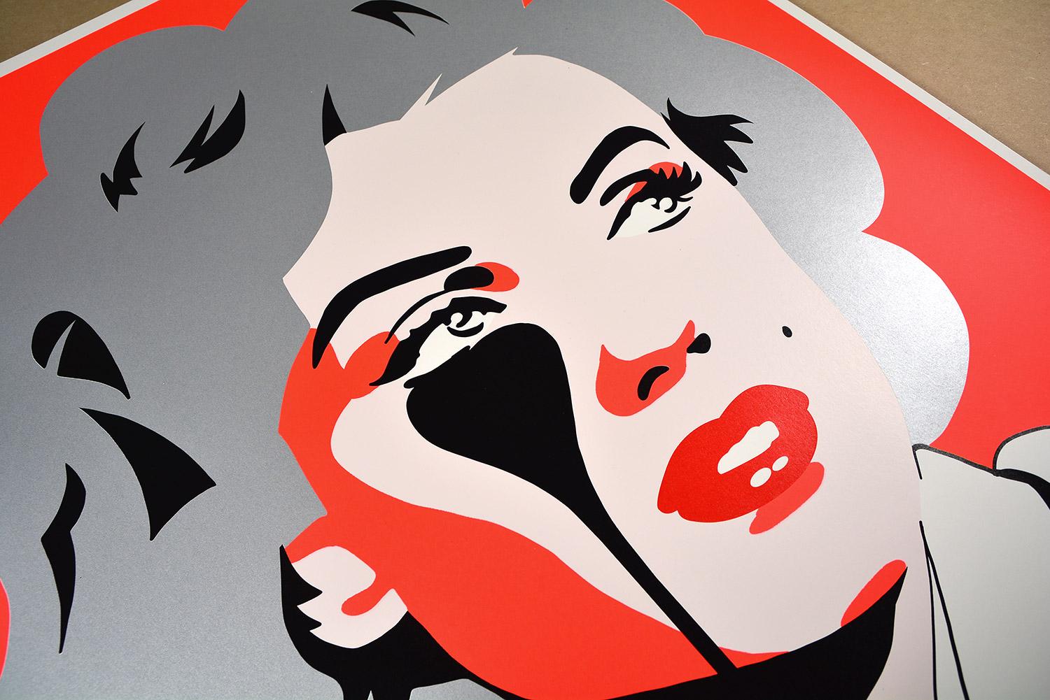 PURE EVIL -ARTHUR MILLER'S MARILYN MONROE Street Urban Pop Graffiti Hollywood UK - Pop Art Print by Pure Evil