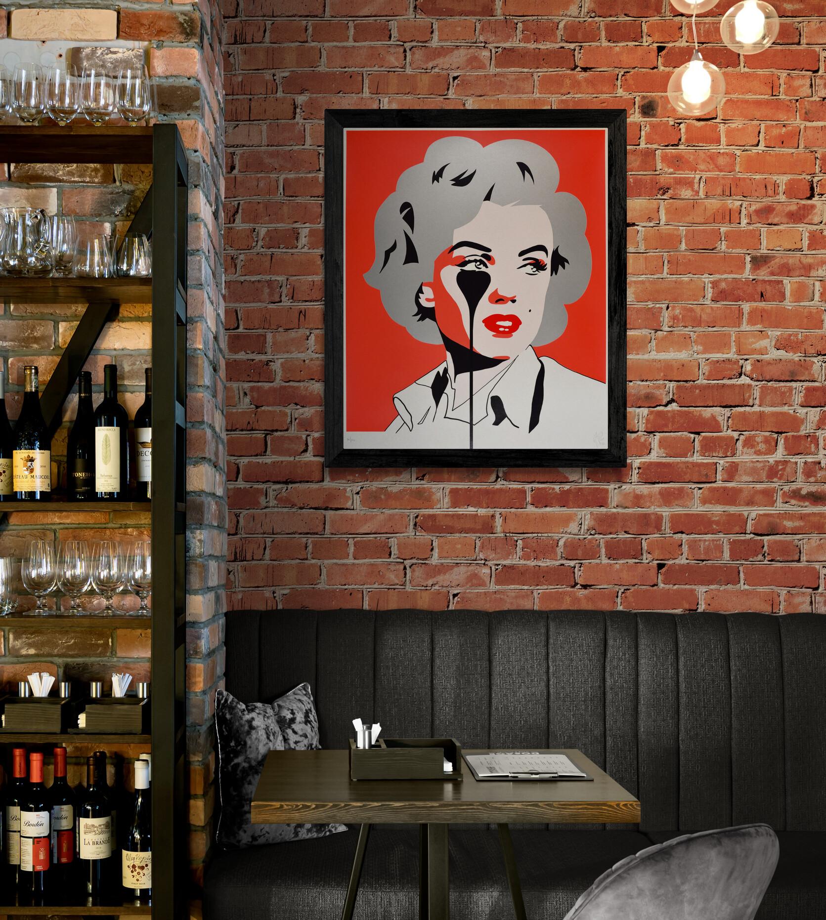 PURE EVIL -ARTHUR MILLER'S MARILYN MONROE Graffiti urbano pop callejero Hollywood UK 1