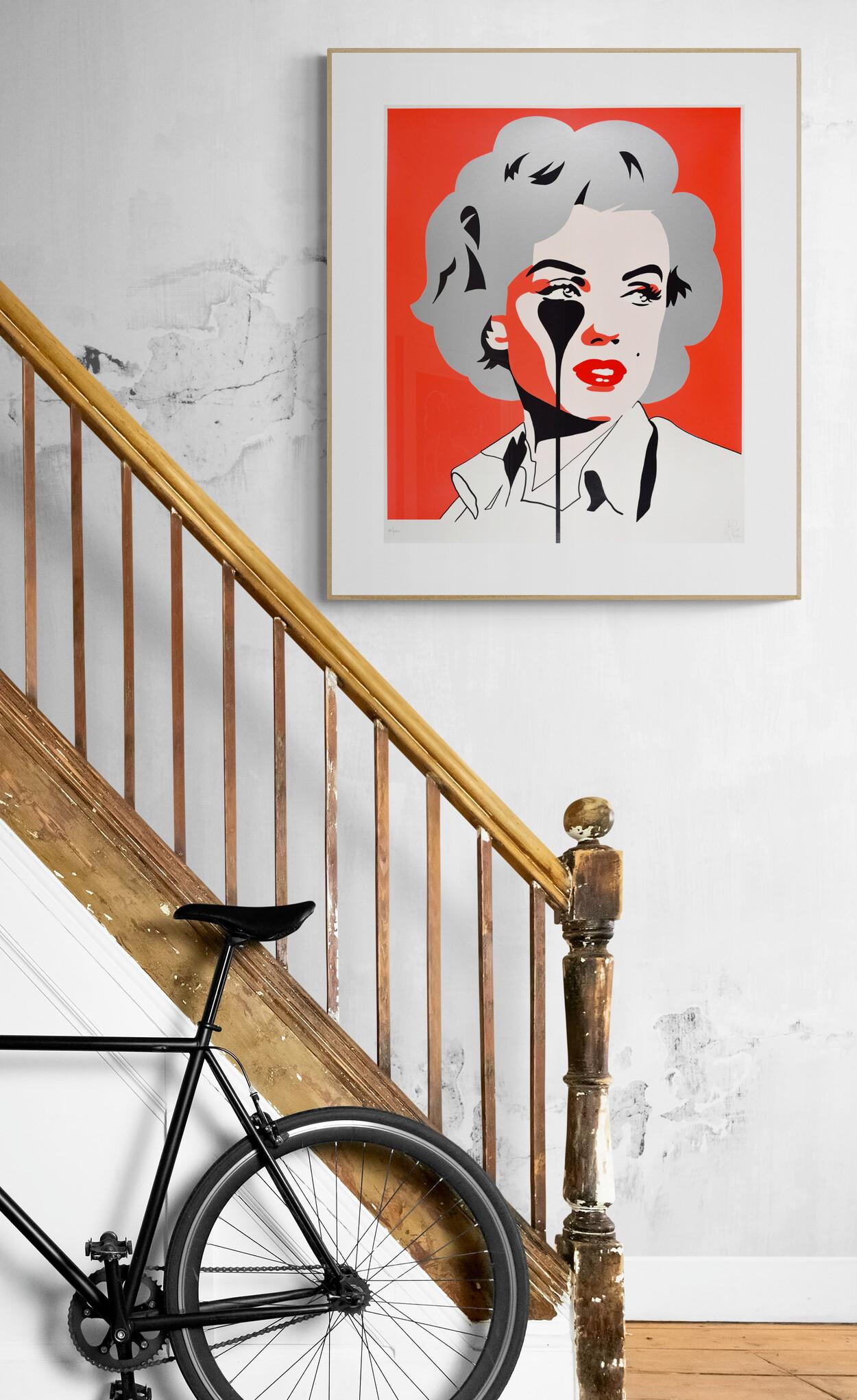PURE EVIL -ARTHUR MILLER'S MARILYN MONROE Graffiti urbano pop callejero Hollywood UK 2