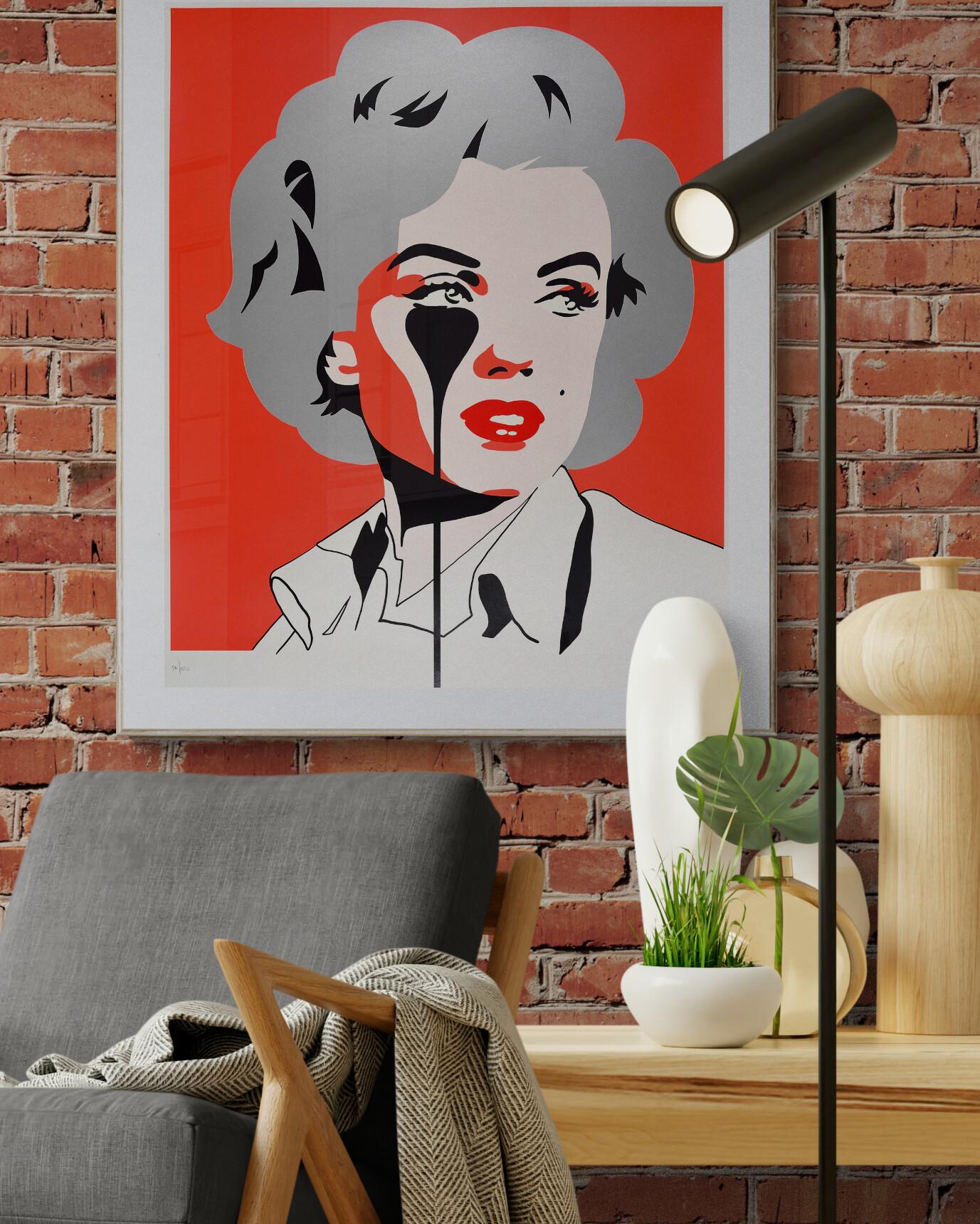 PURE EVIL -ARTHUR MILLER'S MARILYN MONROE Graffiti urbano pop callejero Hollywood UK 3