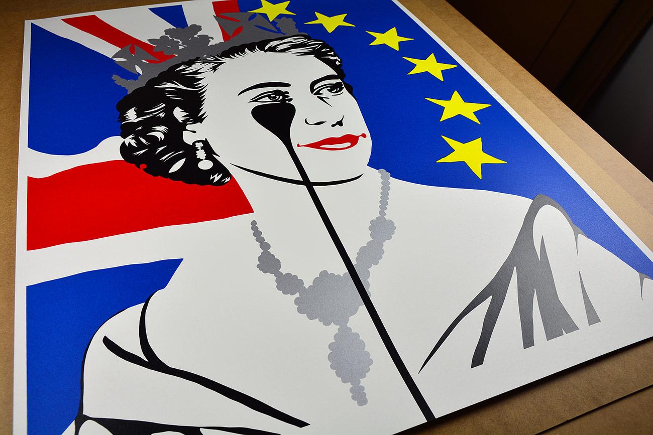 PURE EVIL: Brexit Nightmare - Limited edition screen print - Street Art, Pop Art - Print by Pure Evil