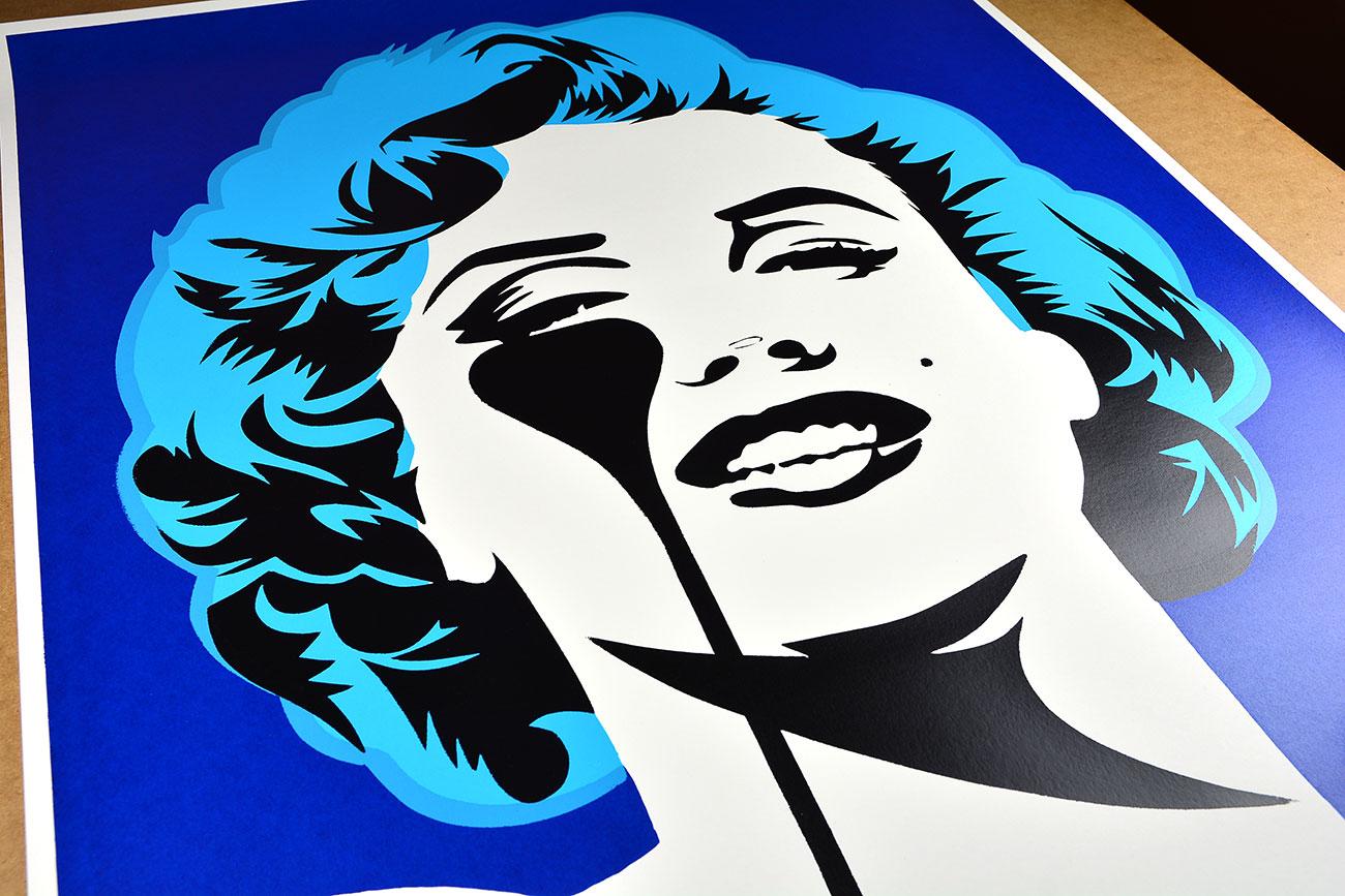 PURE EVIL: I Dream of Marilyn - Limited ed. Screen print Street art Pop Art - Print by Pure Evil