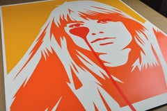 PURE EVIL: Jacques Dutronc's Nightmare - Françoise Hardy. Ed. of 40. Street art