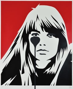 PURE EVIL: Jacques Dutronc's Nightmare - Françoise Hardy. Street art, Pop Art