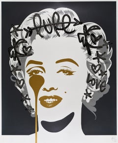 PURE EVIL: MARILYN MONROE. Unique hand finished by the artist. Street & Pop Art