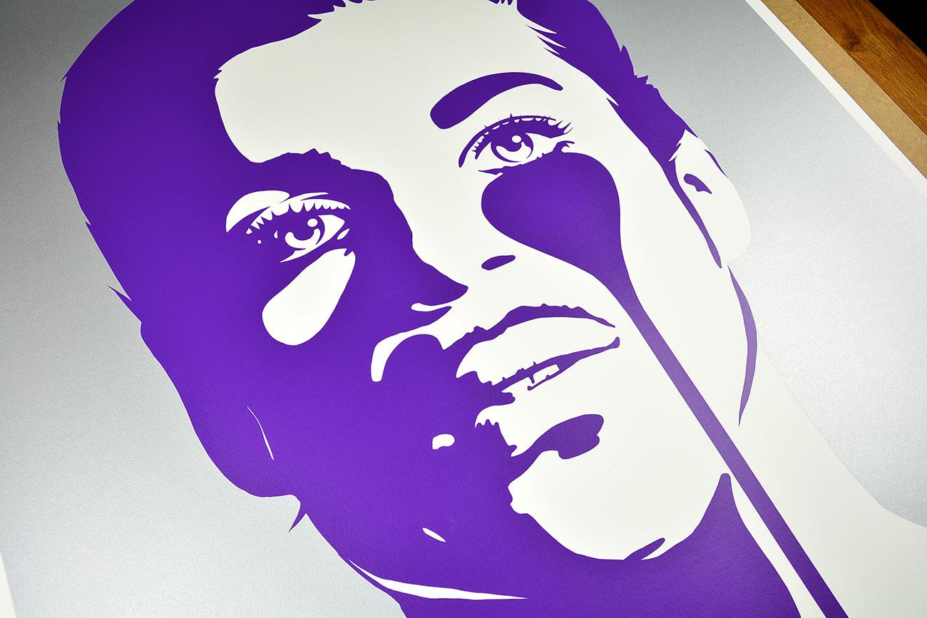 PURE EVIL -PRINCE DIAMONDS & PEARLS Urban Street Pop Music British Purple Silver - Print Pop Art di Pure Evil