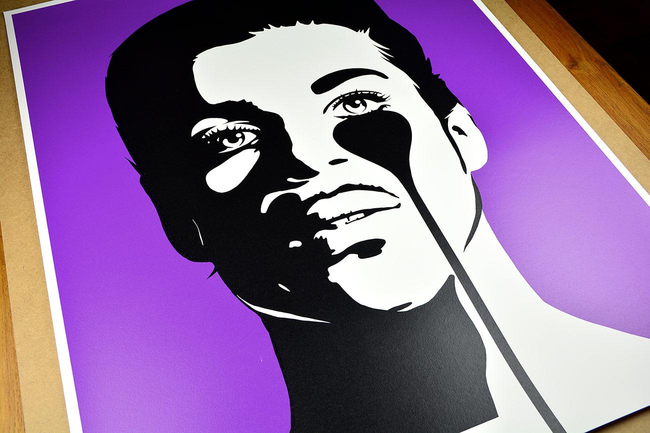 PURE EVIL: PRINCE - PURPLE RAIN Limited Edition screen-print Street Art, Pop Art - Print by Pure Evil