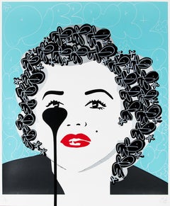 PURE EVIL: The Last Marilyn Monroe. Unique hand finished print. Street, Pop Art