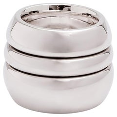Pure Form 01 Anello modulare a tre elementi in argento sterling 925 di KARNEEVAL