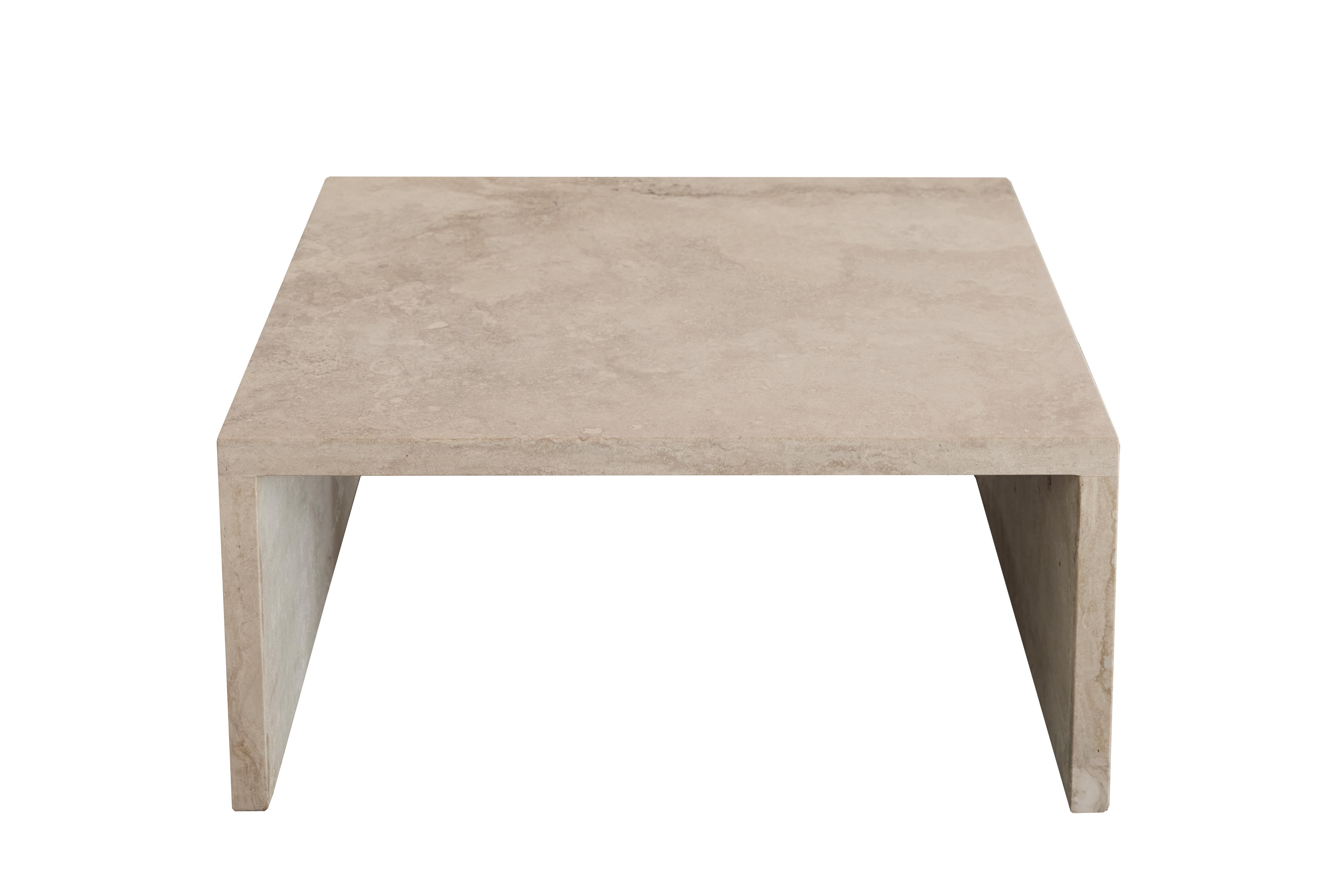 The AA106.2 low side table, part of the 'Pure Minimalist' collection by Amee Allsop, is a simple design that is elegantly constructed of 3cm solid ivory travertine. This piece can also go with AA106.1 coffee table.

 