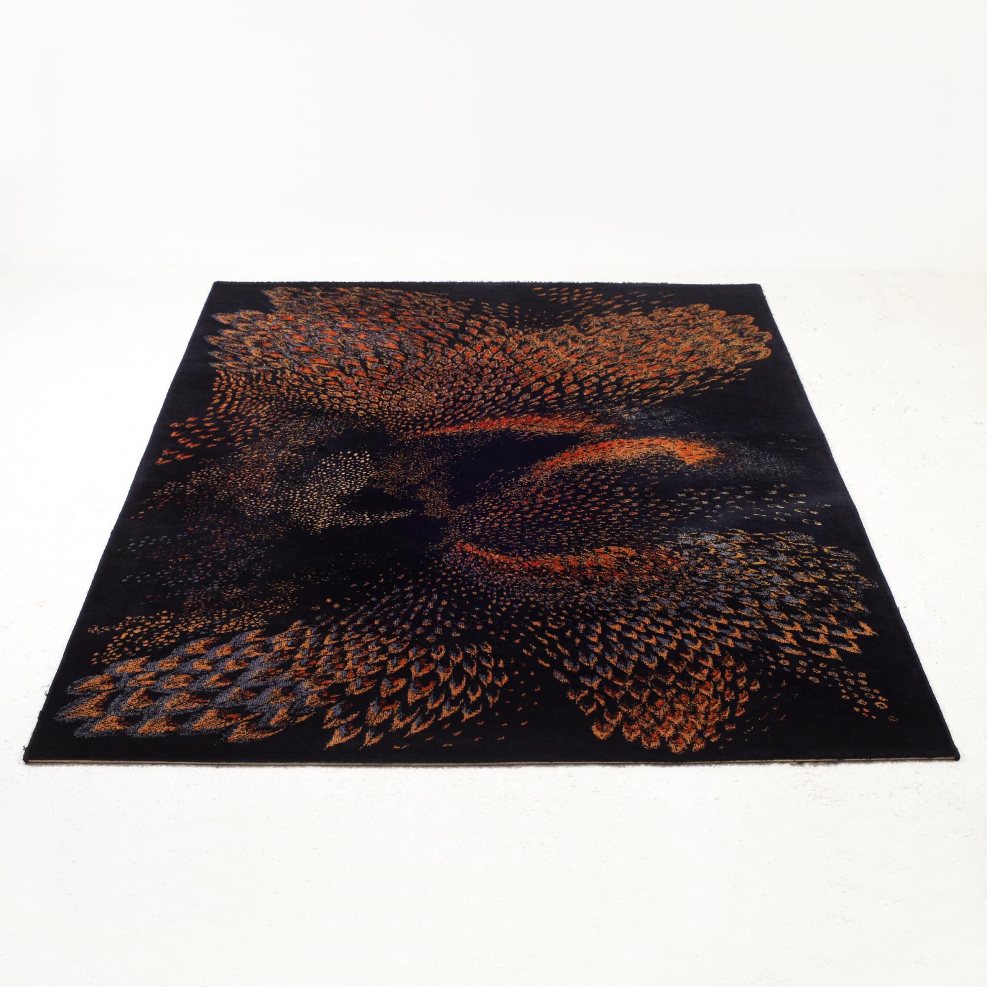 Pure New Wool Velvet Woolmark labelled Rug France 1970s In Good Condition In Saint  Ouen, FR