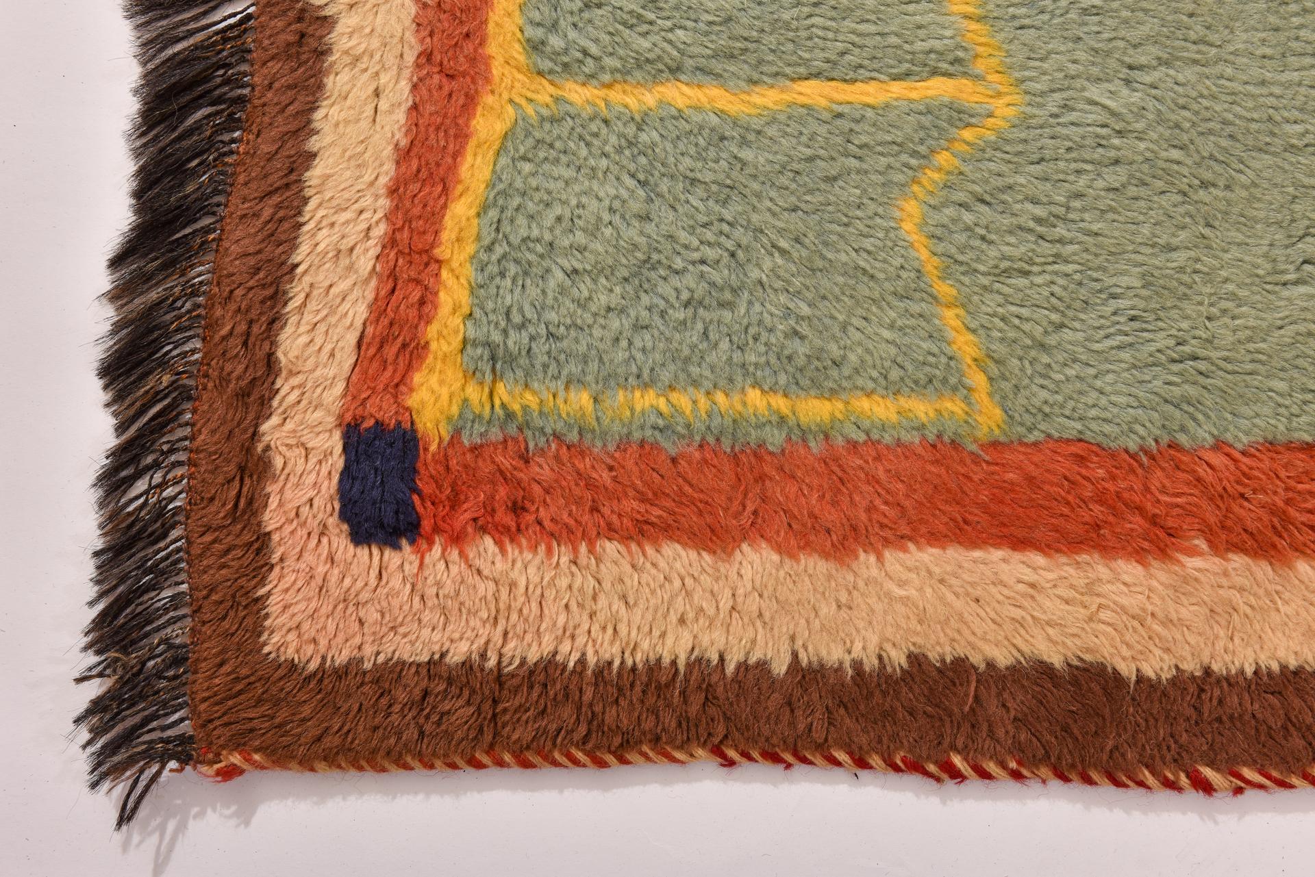 Hand-Knotted Pure Nomadic Carpet from My Private Collection For Sale