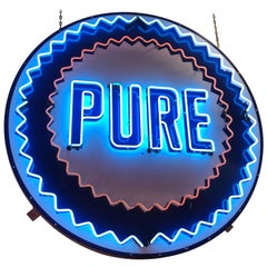 Pure Oil Animated Neon Sign, 1950s