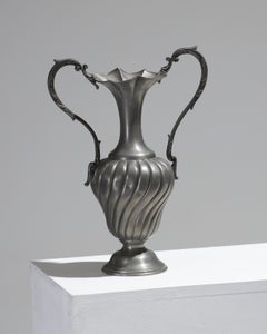 Vintage Pure Pewter Amphora Vase