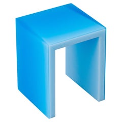 Pure Shift Resin Side Table/Stool in Blue by Facture, REP by Tuleste Factory