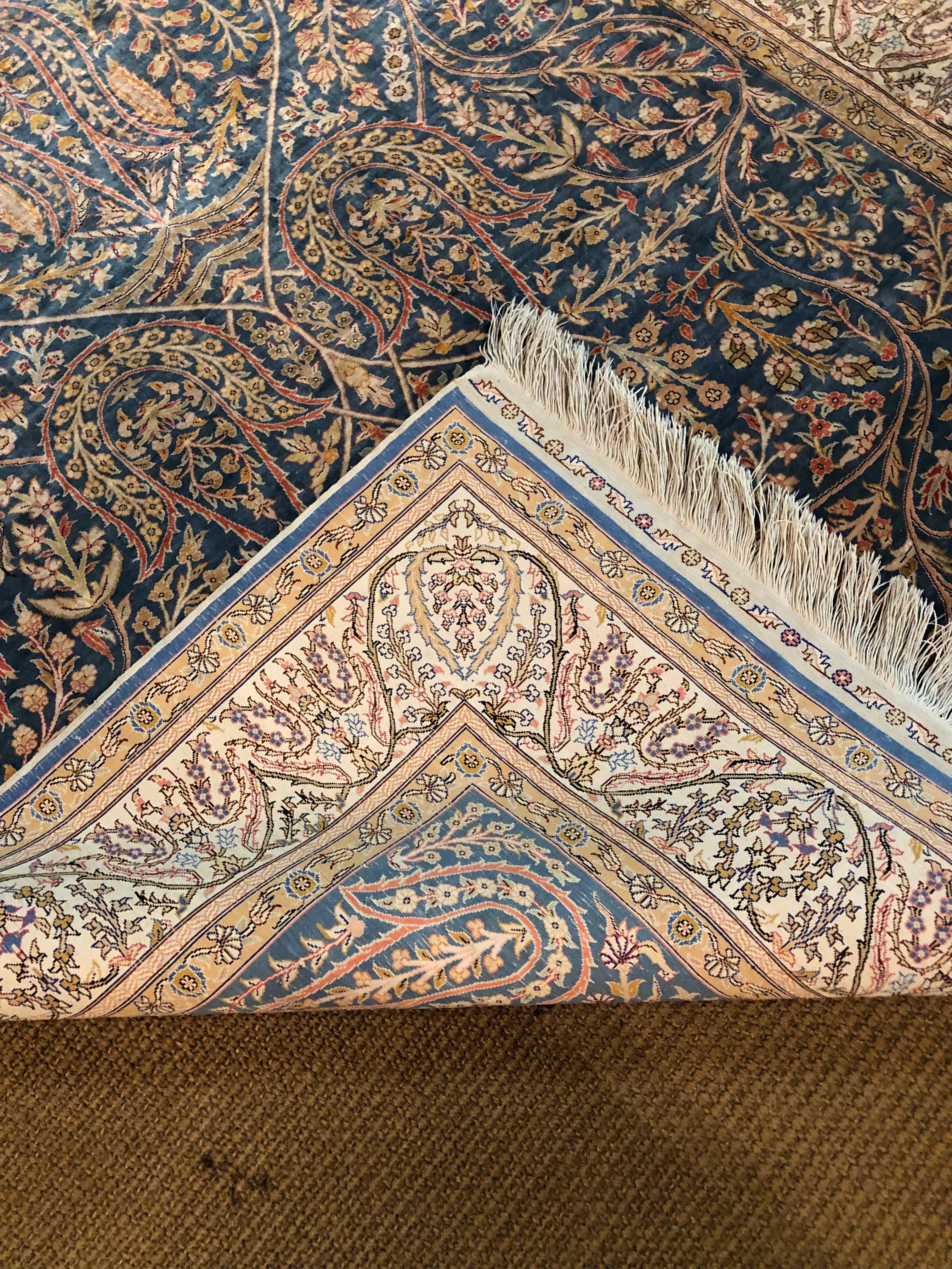 Pure Silk Carpet Region Hereke Turkey with Certificate 7