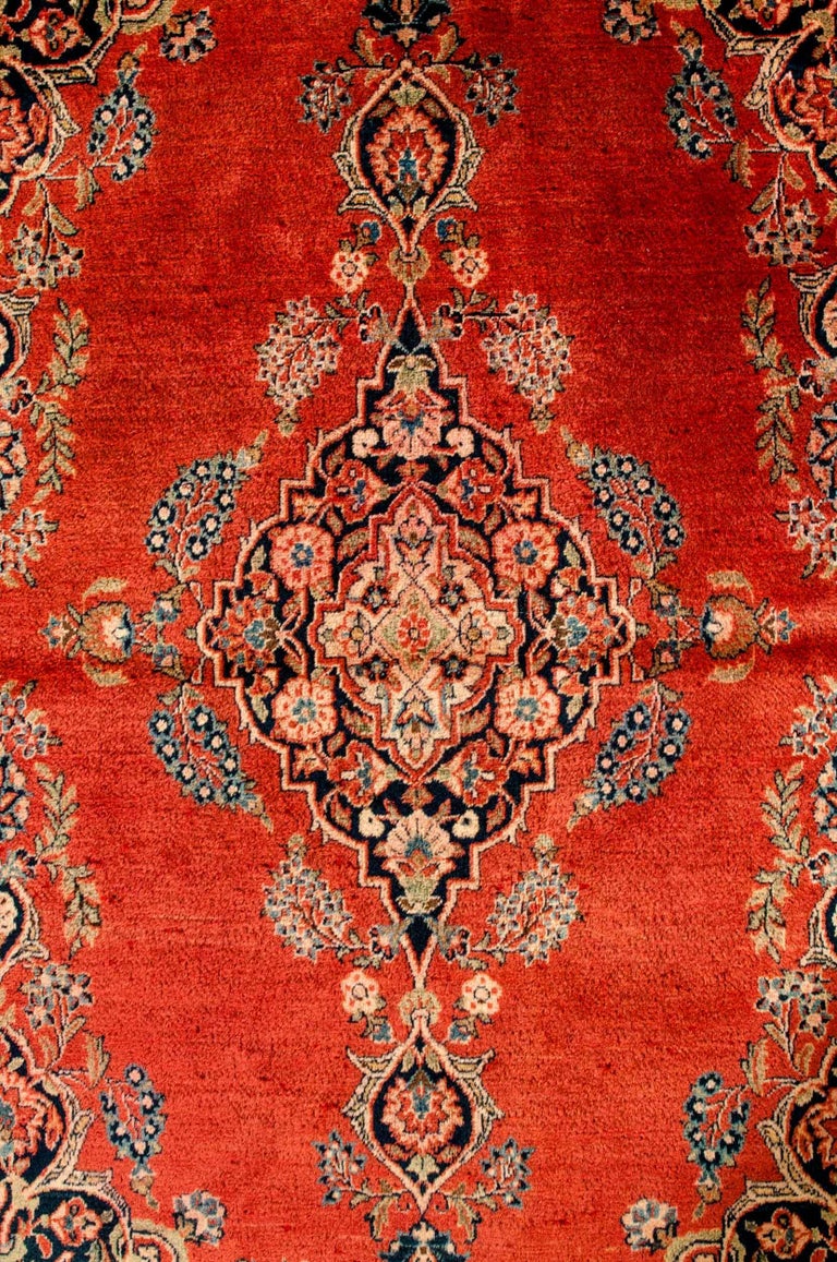 Pure Silk Hand Knotted Persian Area Rug For Sale at 1stDibs