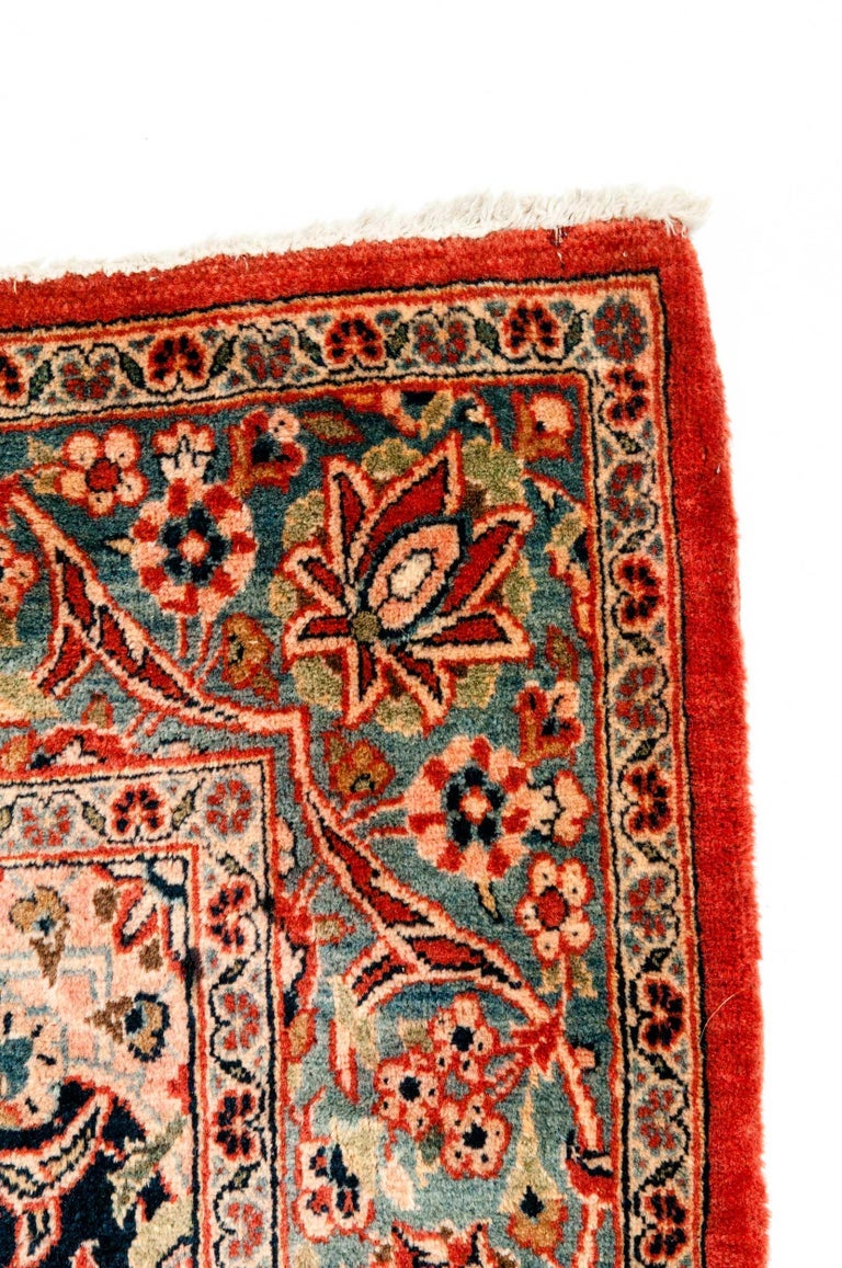 Pure Silk Hand Knotted Persian Area Rug For Sale at 1stDibs