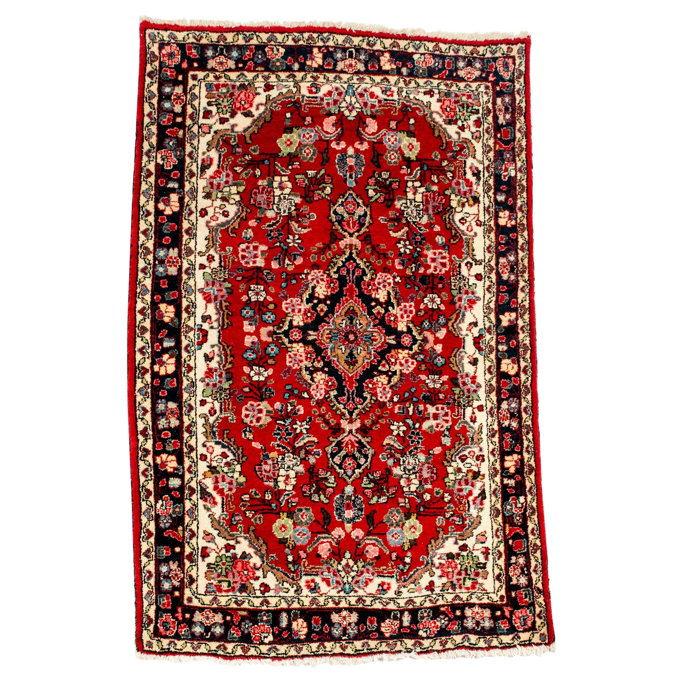 Pure Silk Hand Knotted Persian Area Rug